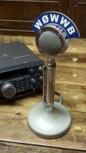 D-104 Microphone Callsign Station Flag - Vintage Look D-104 Microphone Callsign Station Flag - Vintage Look